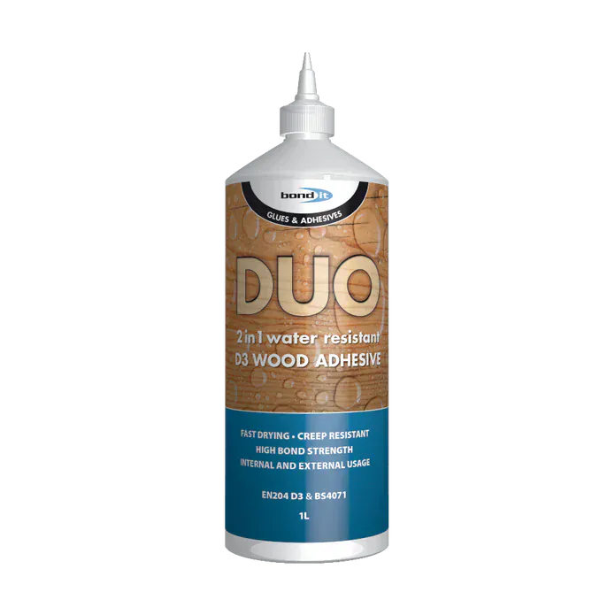 Bond It Duo 2 In 1 Wood Glue - 1ltr IUK01160 Hardware Glue & Adhesives
