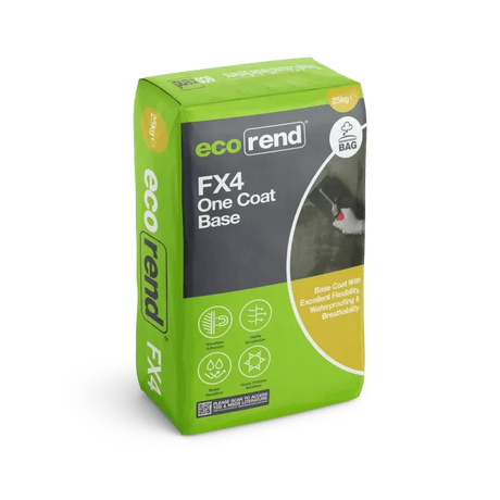 Ecorend Ecorend FX4 One Coat Base - 25kg BM005223 Rendering Products
