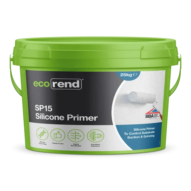 Ecorend Ecorend SP15 Silicone Primer - 25kg | Portland Stone BM006241 Rendering Products