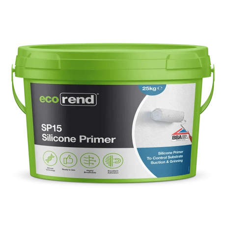 Ecorend Ecorend SP15 Silicone Primer - 25kg | Sandstone BM009059 Rendering Products