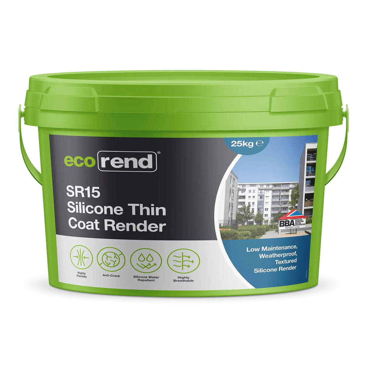 Ecorend SR15 Silicone Thin Coat Render - 25kg Sea Mist