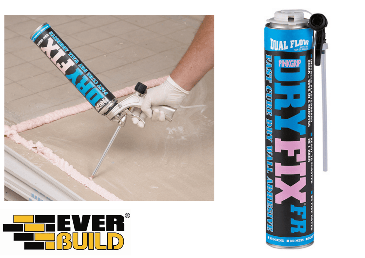 EverBuild Everbuild Pinkgrip Dryfix FR | 750ml IUK01014 Building Consumables