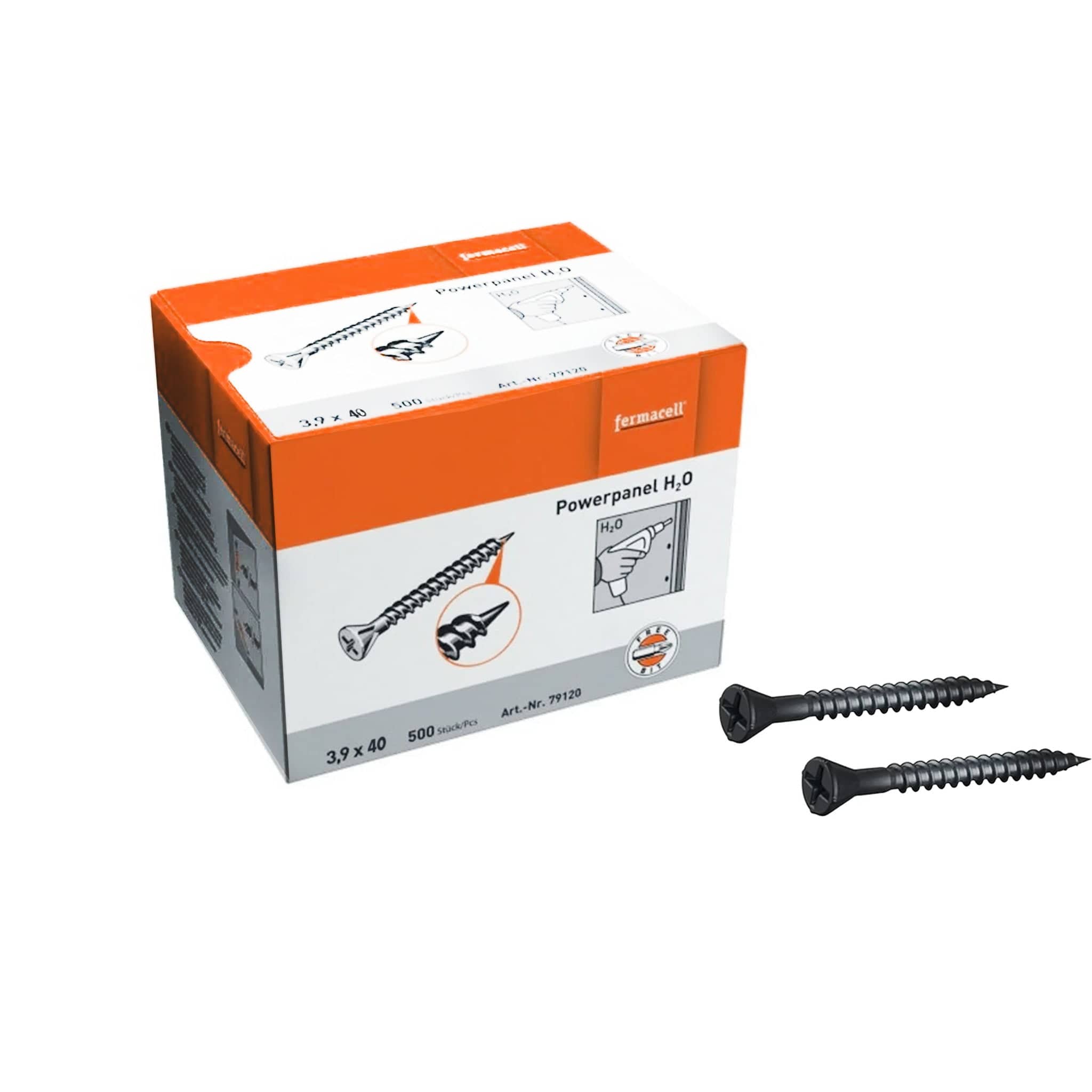 Fermacell Insulation Fermacell® 40mm Powerpanel H2O Screws Drill Tip | 3.9mm x 40mm 4007548005555 IUK01657 Fermacell® Powerpanel H2O Screws 3.9 x 35mm | insulationuk.co.uk