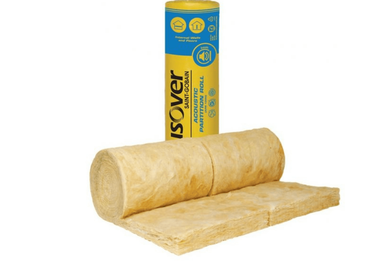 Isover Isover Acoustic Partition Roll 1200 | 12200mm x 600mm x 75mm x 2 - 14.64m2 IUK00933 Mineral Fibre Insulation