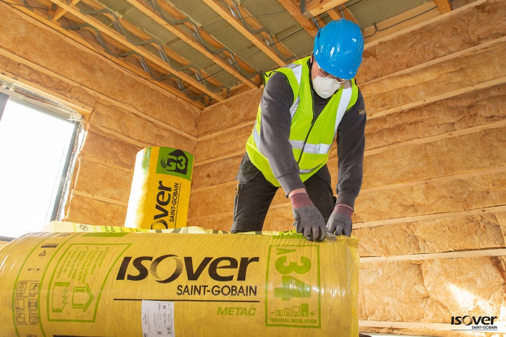Isover Isover Metac Acoustic Insulation Roll | 125 x 4800 x 1200mm - 5.76m2 Mineral Fibre Insulation