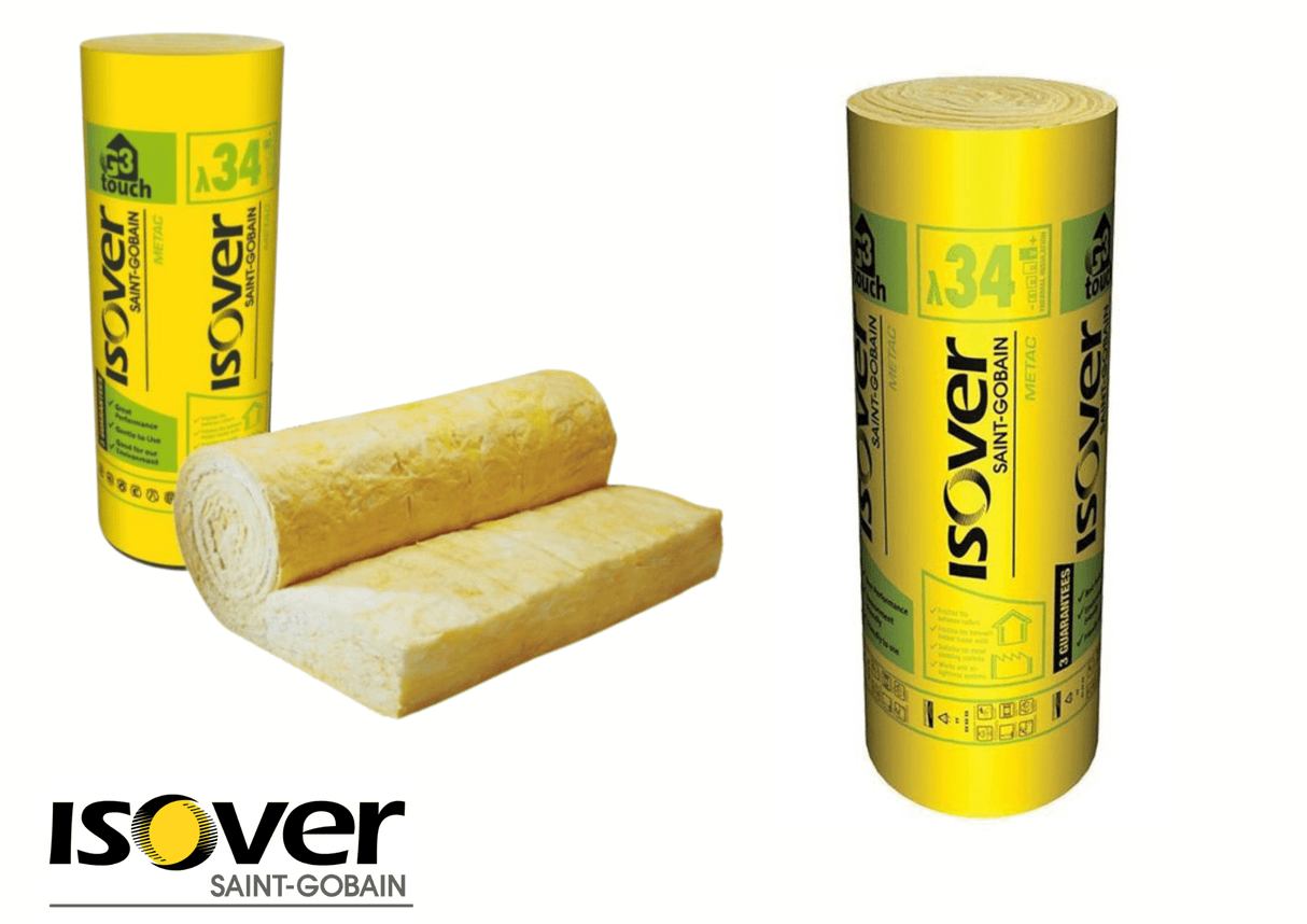 Isover Isover Metac Acoustic Insulation Roll | 150 x 4100 x 1200mm - 4.92m2 Mineral Fibre Insulation