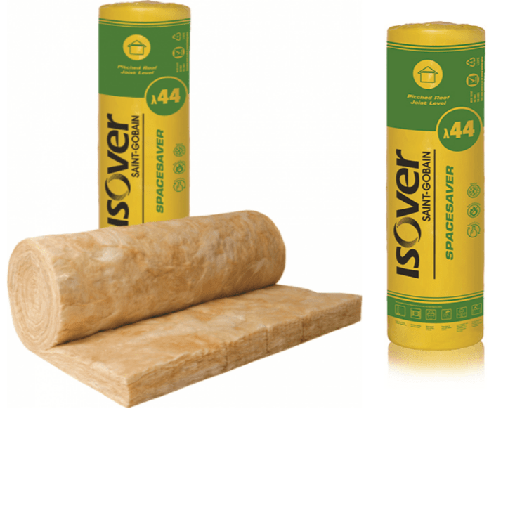 Isover 100mm Isover Spacesaver Insulation Roll Combi-Cut | 12180mm x 1160mm x 100mm - 14.3m2 IUK00934 Mineral Fibre Insulation
