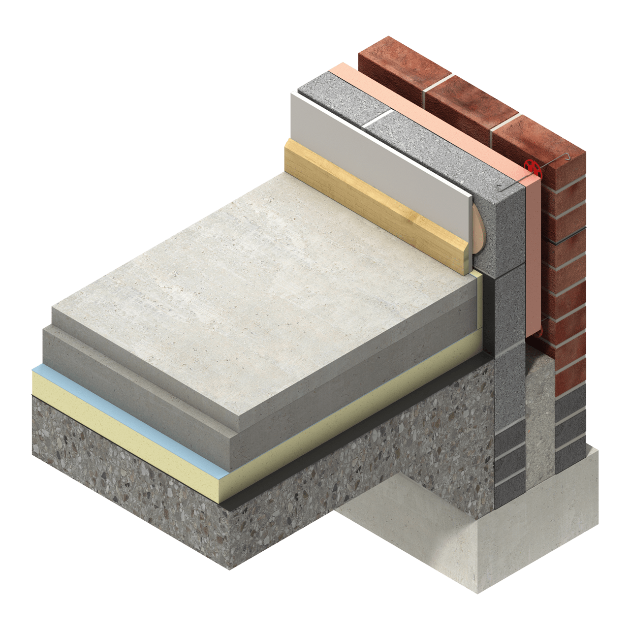 Kingspan 70mm Kingspan TF70 ThermaFloor PIR Insulation Board | 2400mm x 1200mm | 4 per pack IUK00055 Insulation