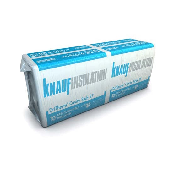 Knauf Knauf Insulation DriTherm® Cavity Slab 37 | 1200mm x 455mm x 100mm BM003406 Mineral Fibre Insulation