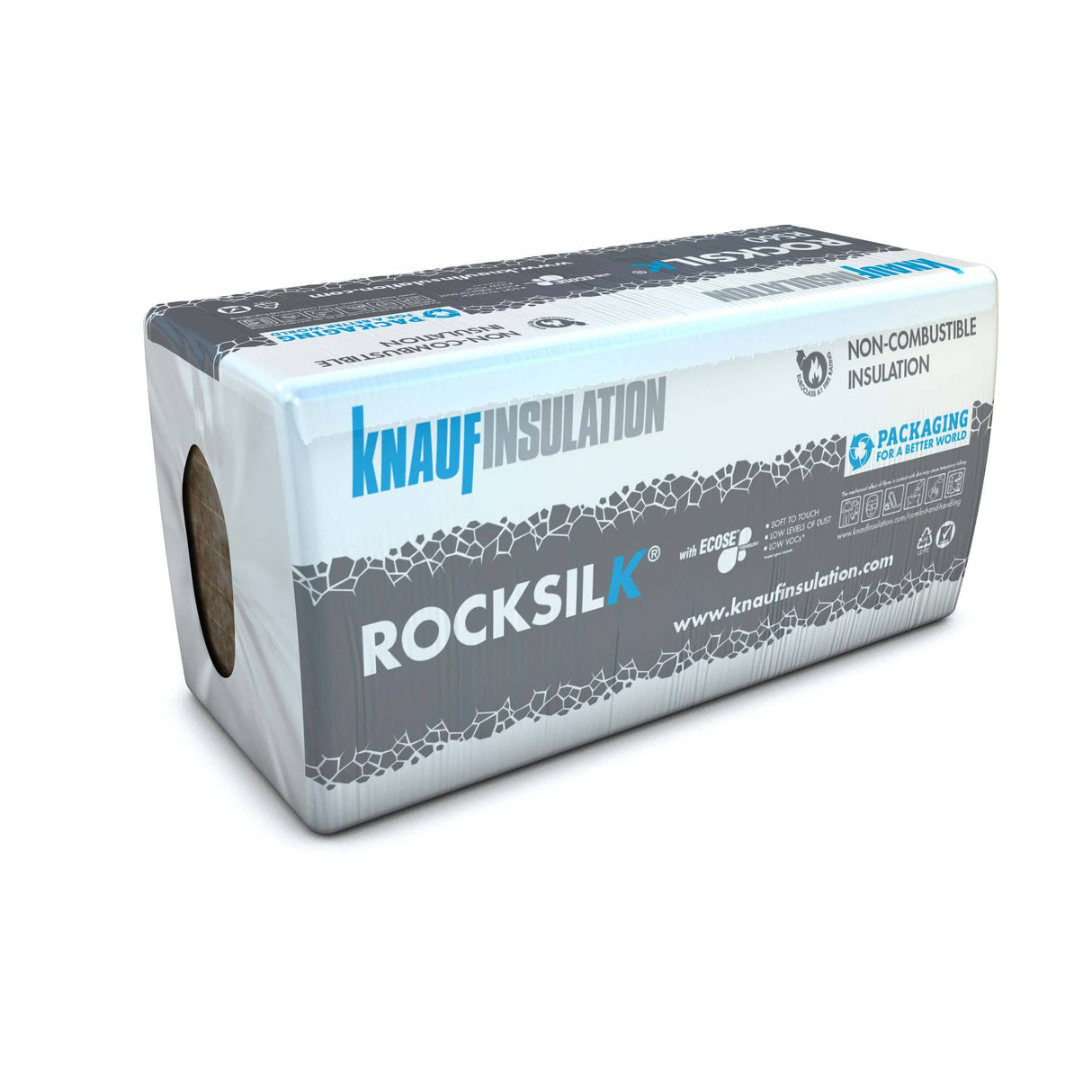 Knauf Knauf Rocksilk® RS100 Building Slab | 1200mm x 600mm | 25mm IUK01682 Mineral Fibre Insulation