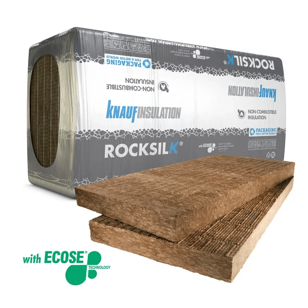 Knauf 25mm Knauf Rocksilk RS100 1.2mm x 600mm IUK01682 Mineral Fibre Insulation