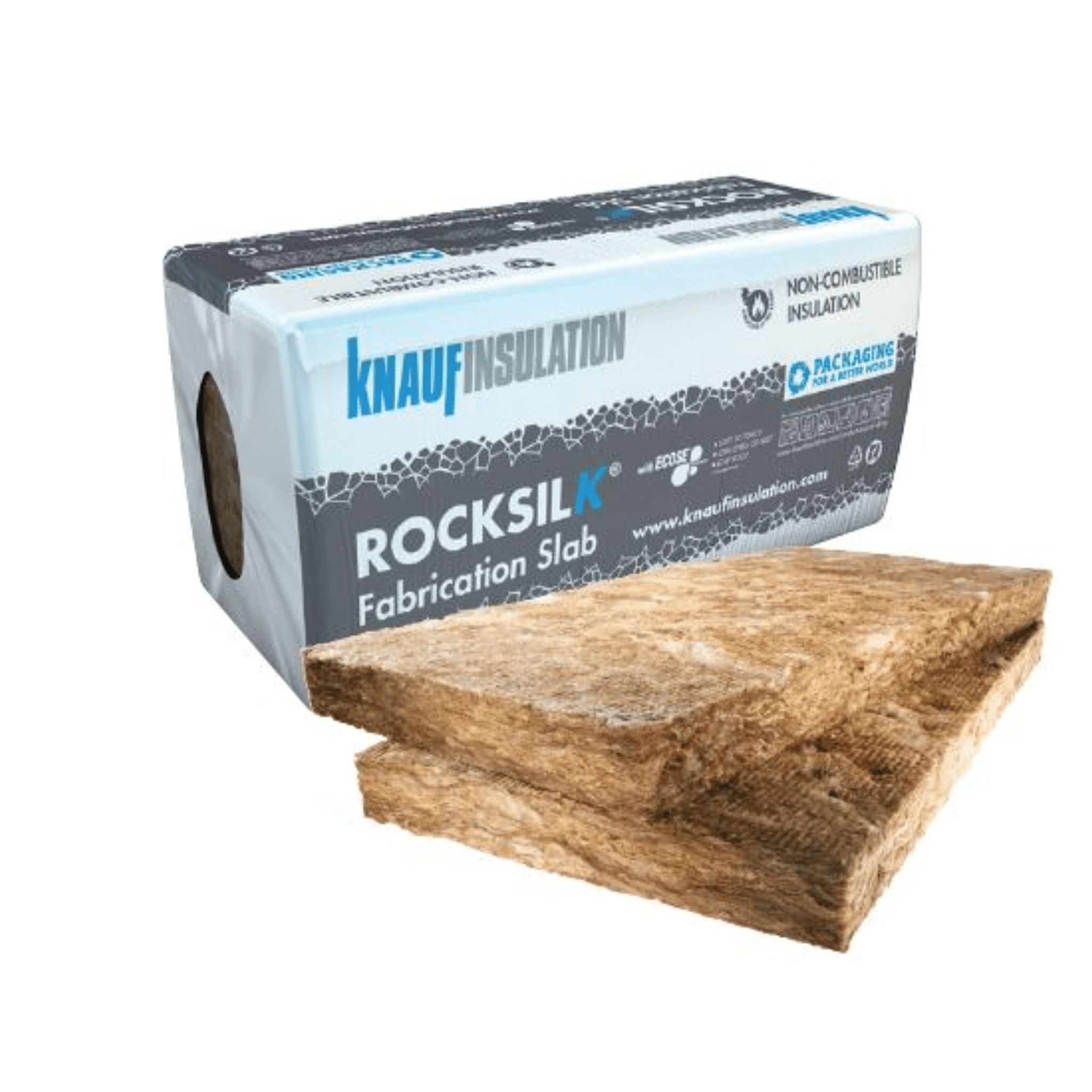 Knauf Knauf Rocksilk Fabrication Slab | 1200 x 600 x 100mm (40kg/m3) | Pallet of 12 packs IUK01814