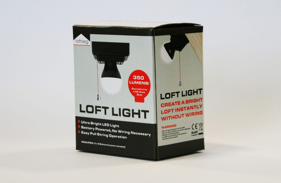 Loftleg Loft Light Battery Powered LED IUK01063 Lighting