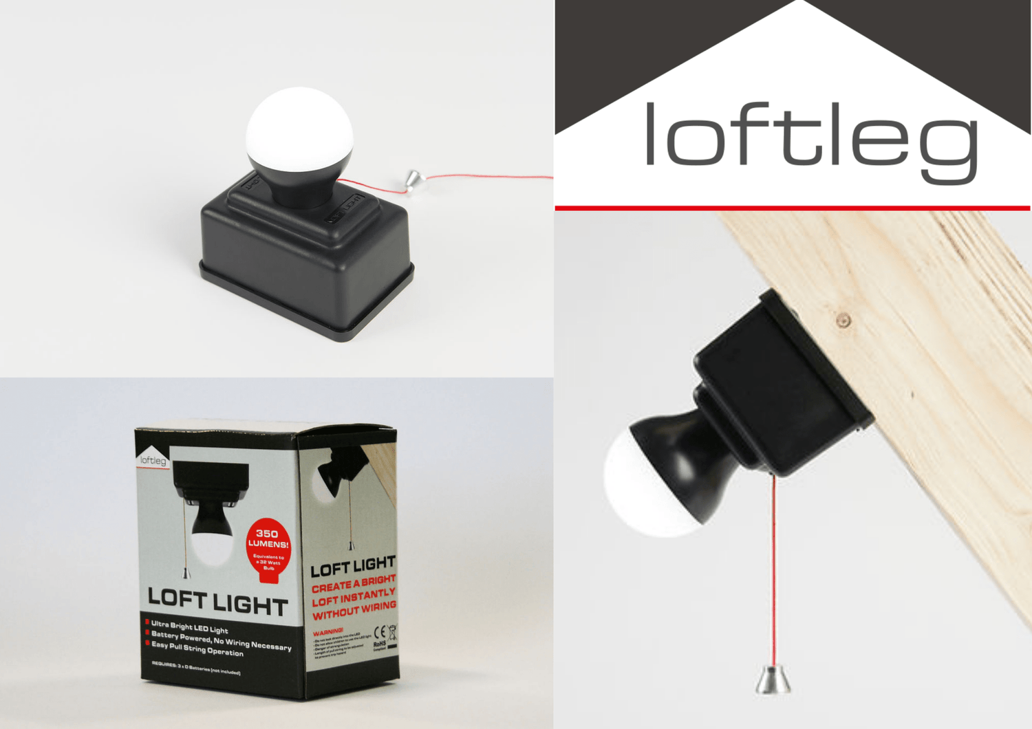 Loftleg Loft Light Battery Powered LED IUK01063 Lighting