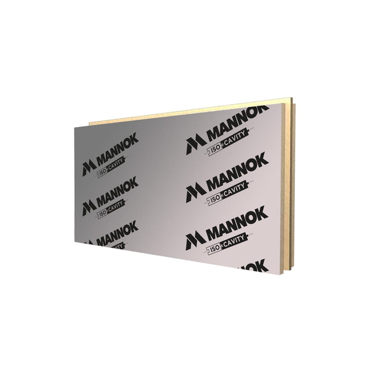Mannok 90mm Mannok IsoCavity Full Fill Cavity Wall Insulation 1200mm x 450mm - 2.16m2 per pack BM013215 Insulation