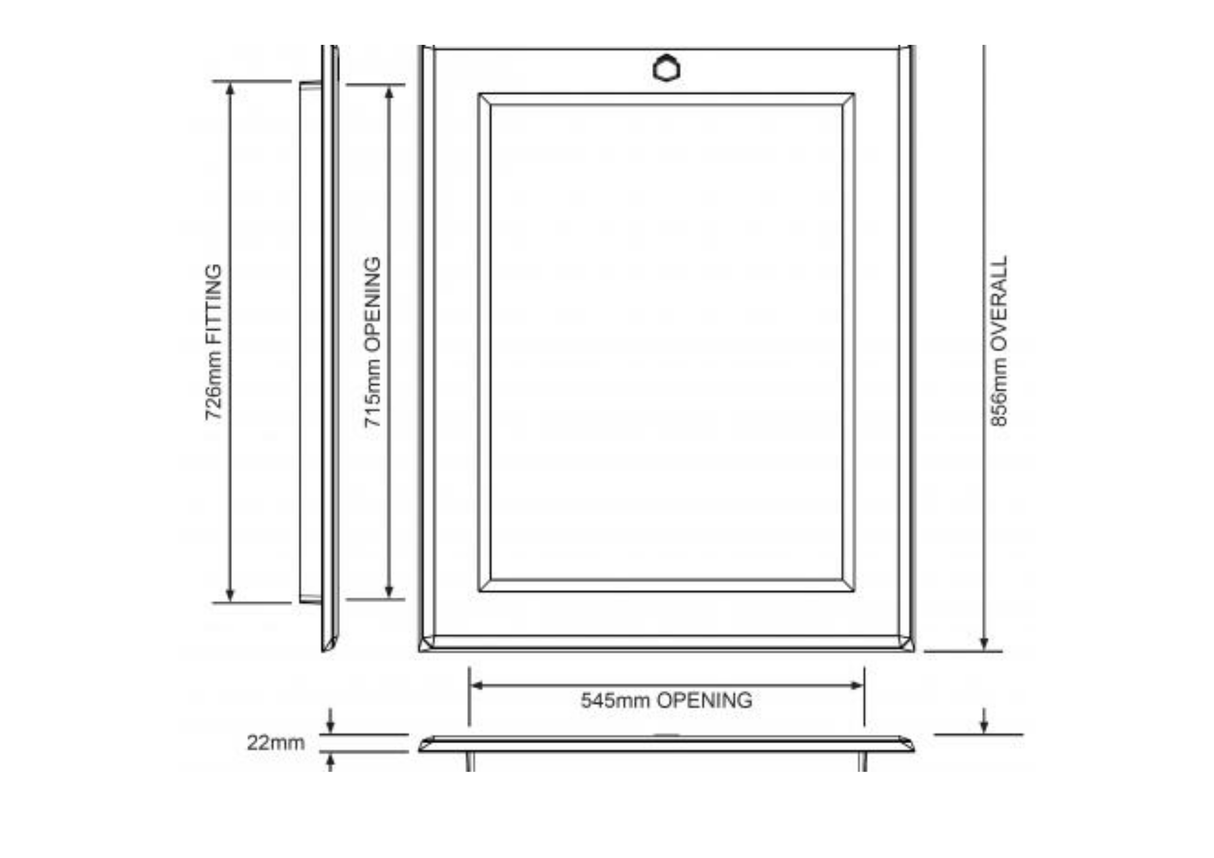 Manthorpe Manthorpe Loft Access Door | 50MM EPS IUK01083 Access Panel