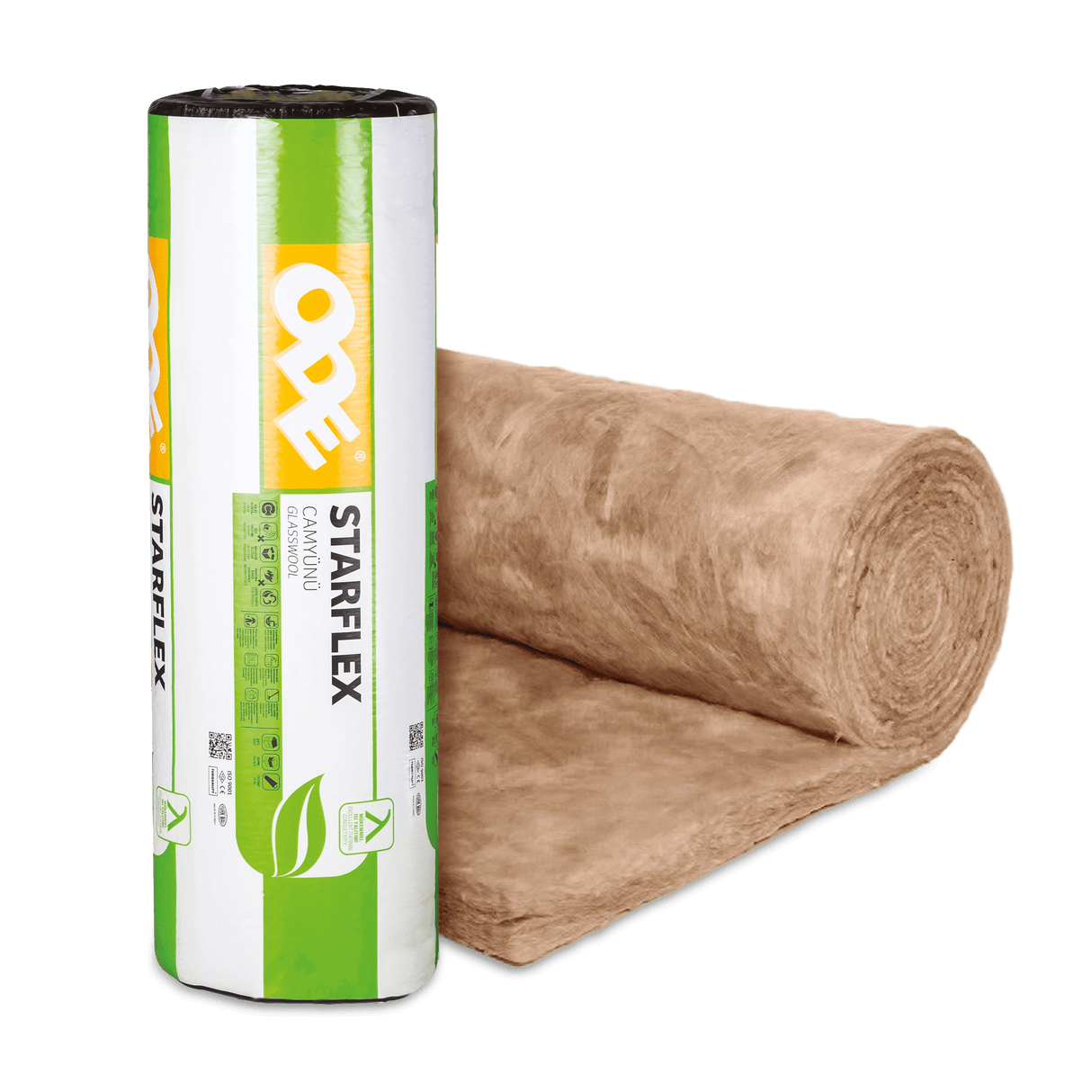 ODE 150mm ODE STARflex Loft Roll Ultra Brown HP 42 7.0m x 1.14m - 7.98m2 per roll BM06700 Mineral Fibre Insulation