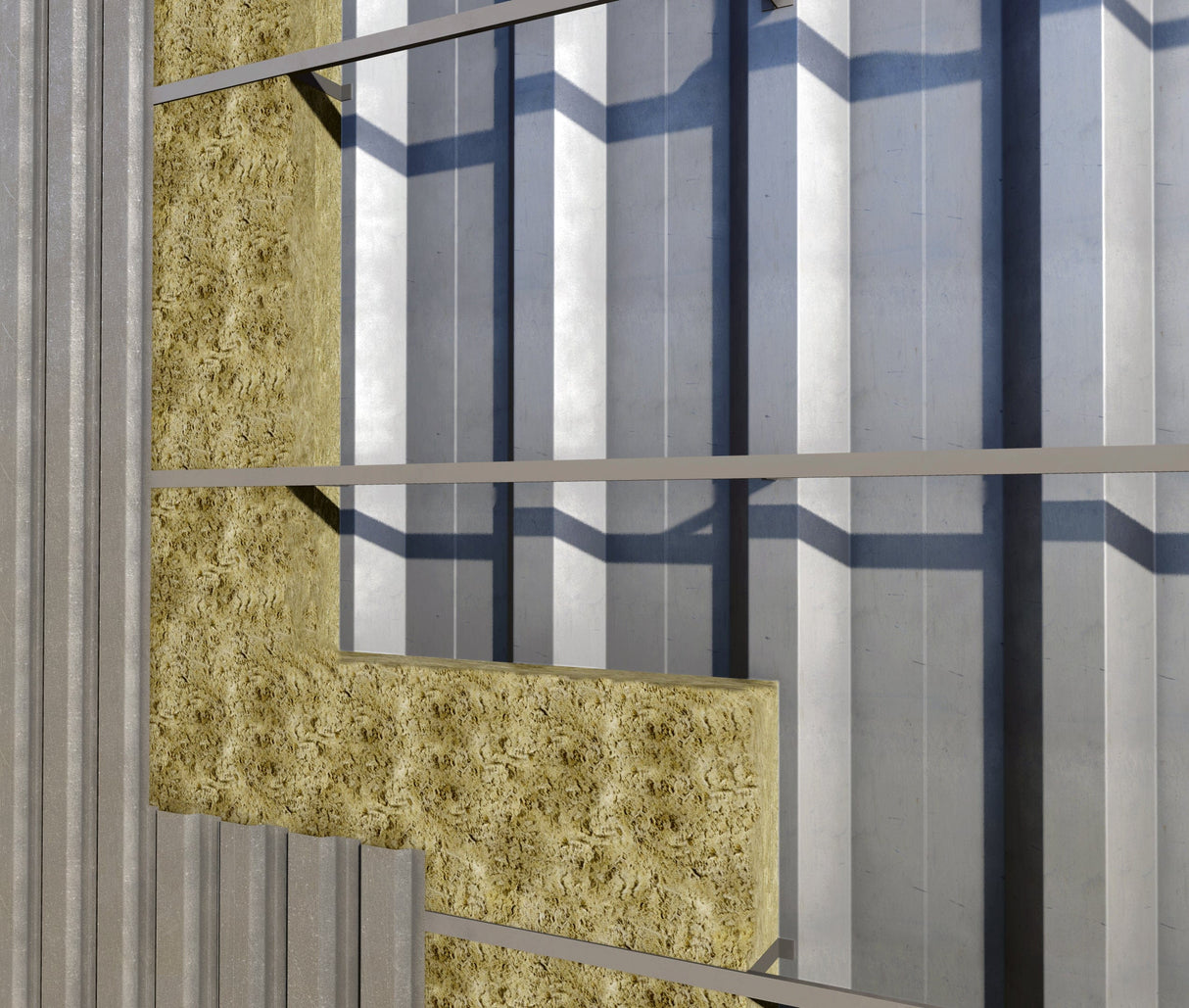 Rockwool 150mm Rockwool Cladding Roll 3.2m x 1m Mineral Fibre Insulation