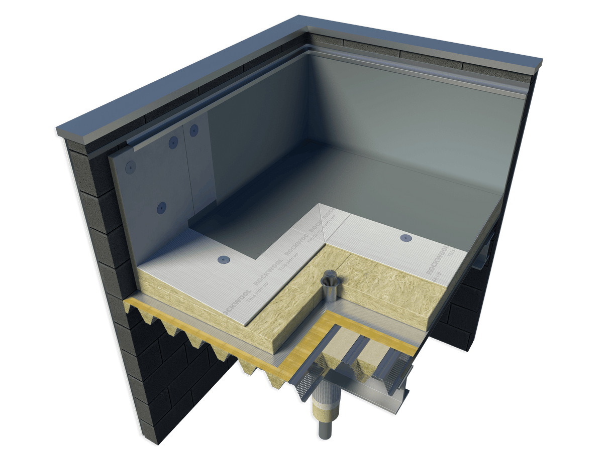 Rockwool 60mm Rockwool Hardrock Multi-Fix (DD) 1.2 x 1m (20 per pallet) BM011179 Mineral Fibre Insulation