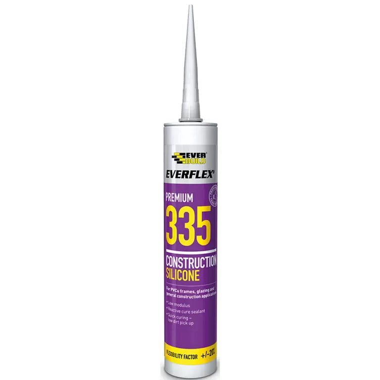 Sika Everbuild Everflex 335 Construction Silicone Black 295ml