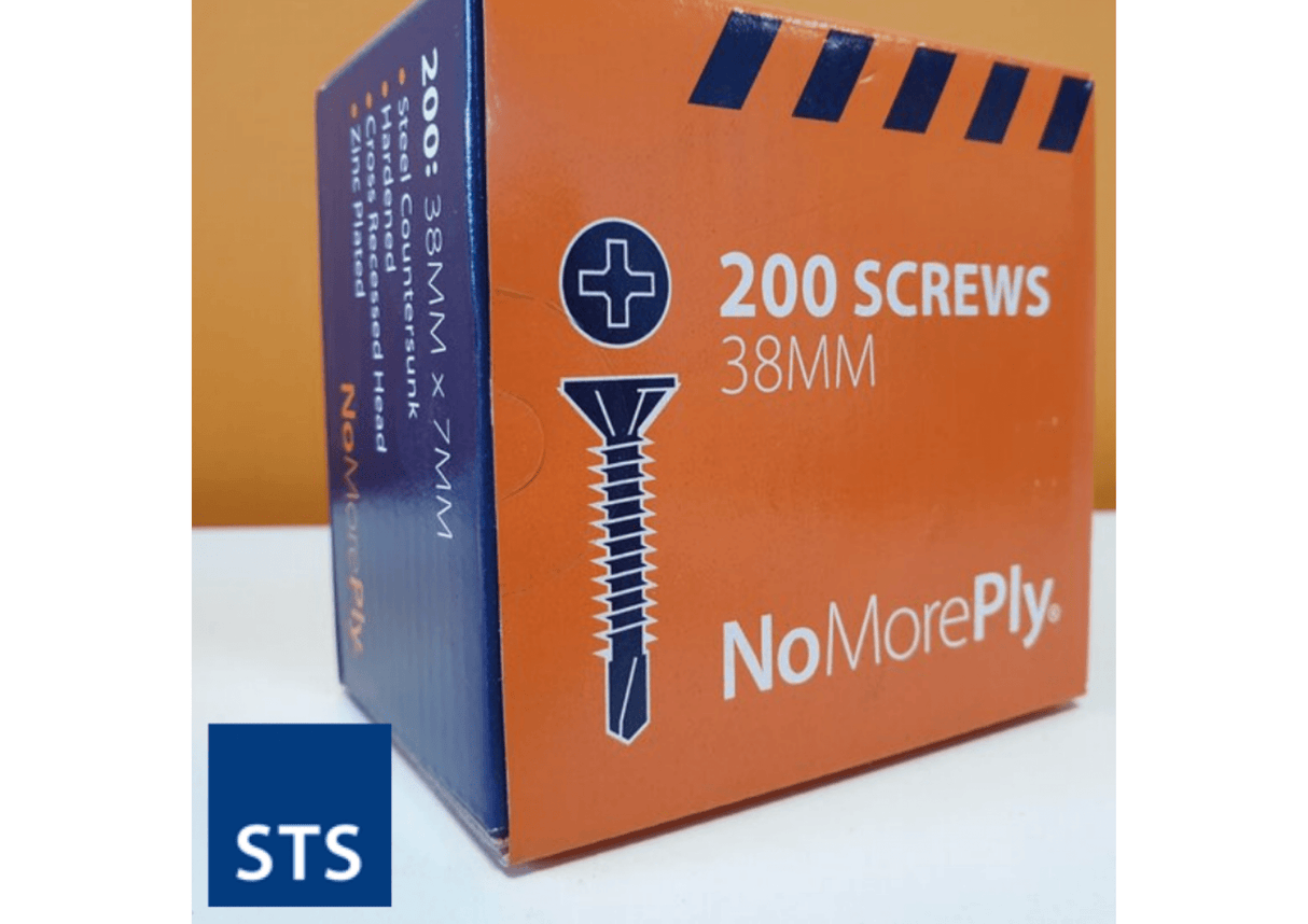 STS 38mm STS Fibre Cement Board Torx Screws | 200pcs Per Box BM01958 Screws & Fixings
