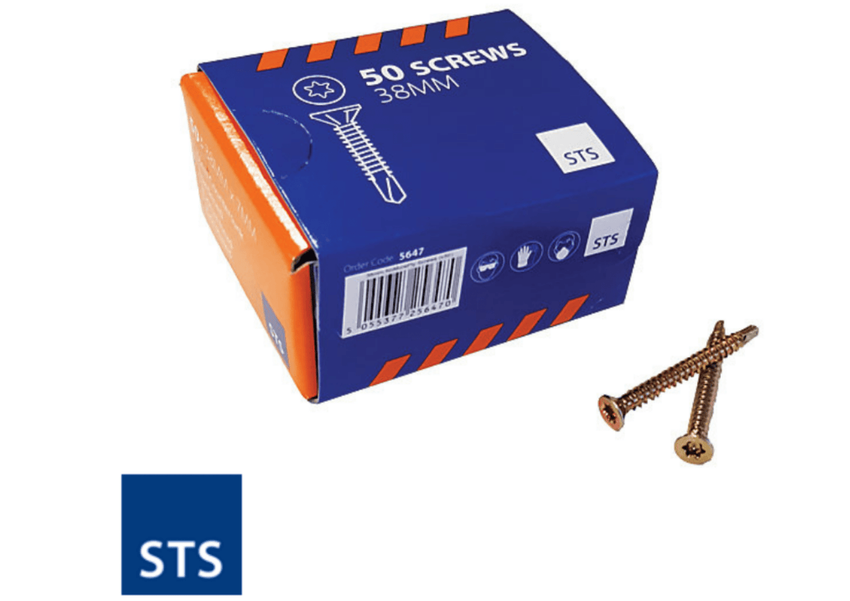 STS 38mm STS Fibre Cement Board Torx Screws | 50pcs Per Box BM01960 Screws & Fixings