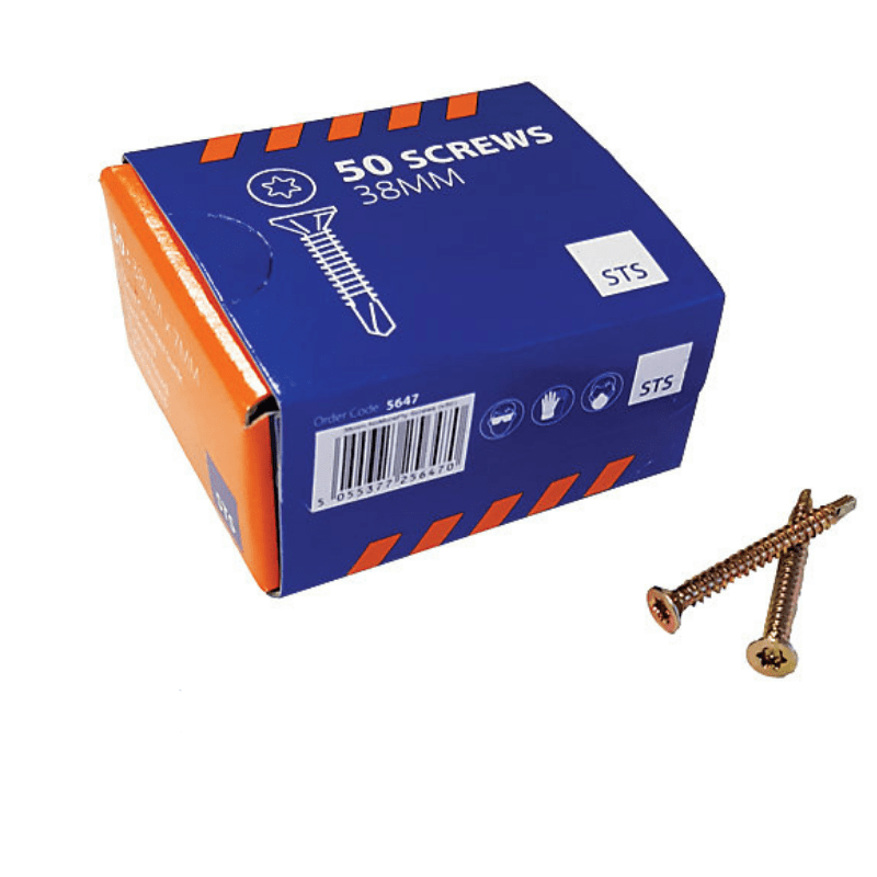 STS 38mm STS Fibre Cement Board Torx Screws | 50pcs Per Box BM01960 Screws & Fixings