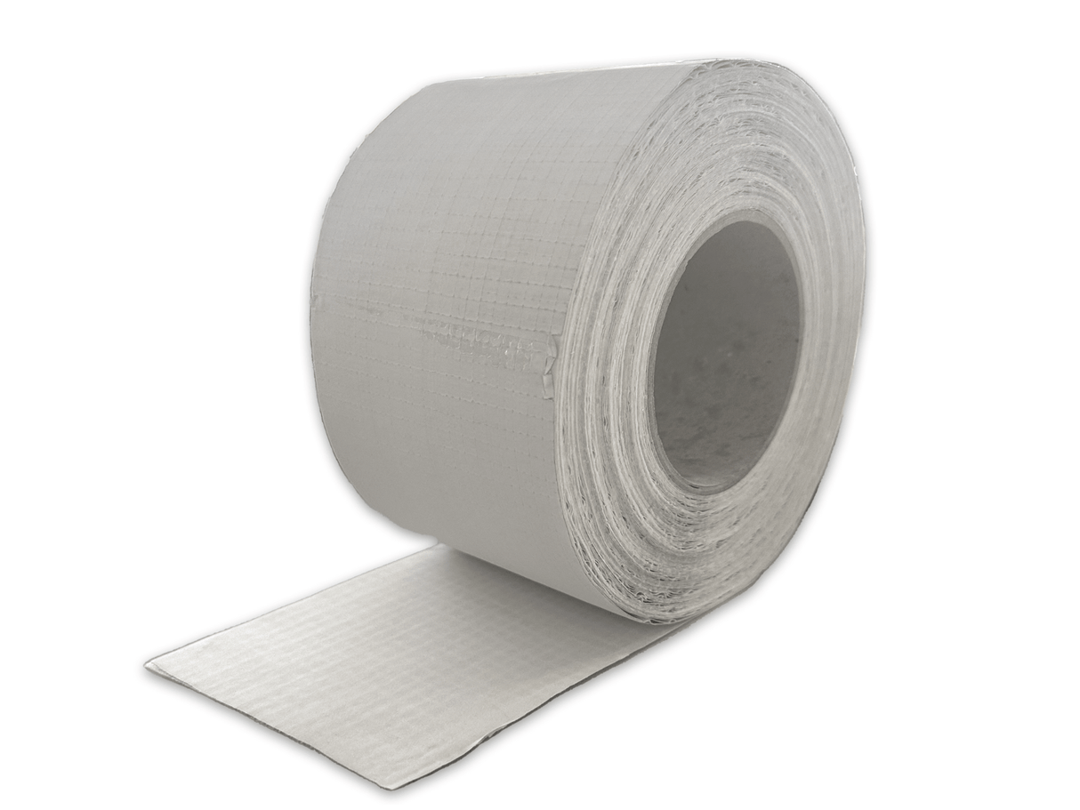 TEKHVAC TEKHVAC Class 0 Aluminium Coated Duct Roll Tape | 50mts x 75mm white coated IUK01593 Tape