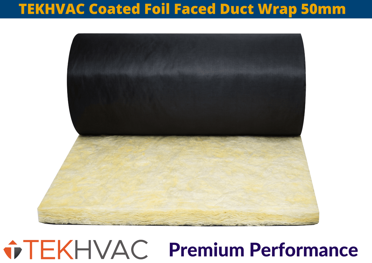 TEKHVAC TEKHVAC Coated Foil Faced Duct Wrap | 1200 x 50mm | WHITE IUK01586