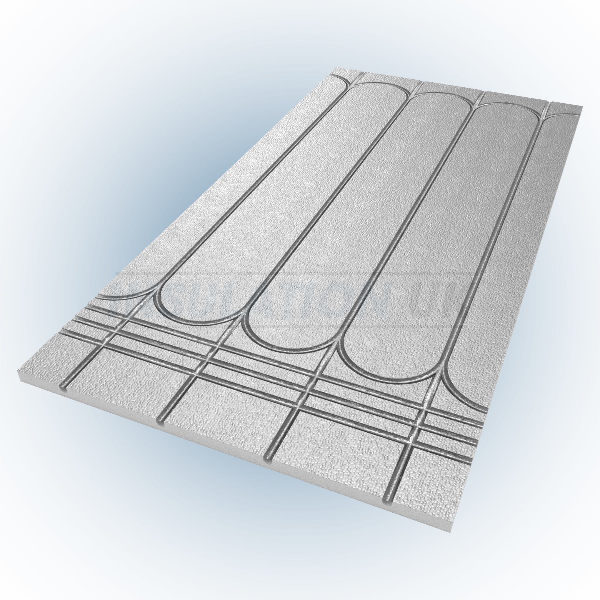 Tekwarm Tekwarm Foiled 400 KPA UFH Board | 1200mm x 600mm x 20mm (150 centres 12mm Pipe) IUK01526