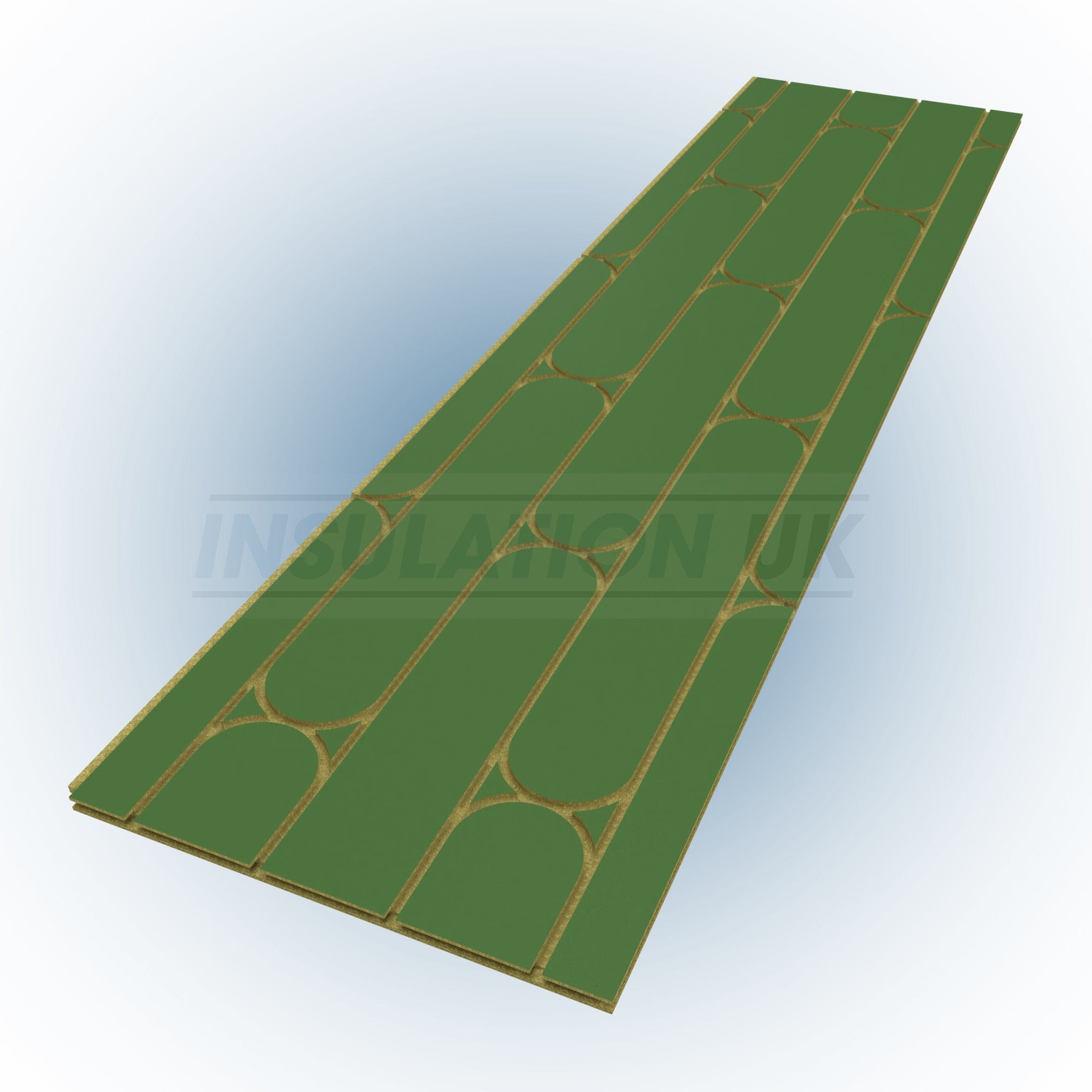 Tekwarm Insulation Tekwarm Routed Chipboard UFH Panels | 2400mm x 600mm x 22mm