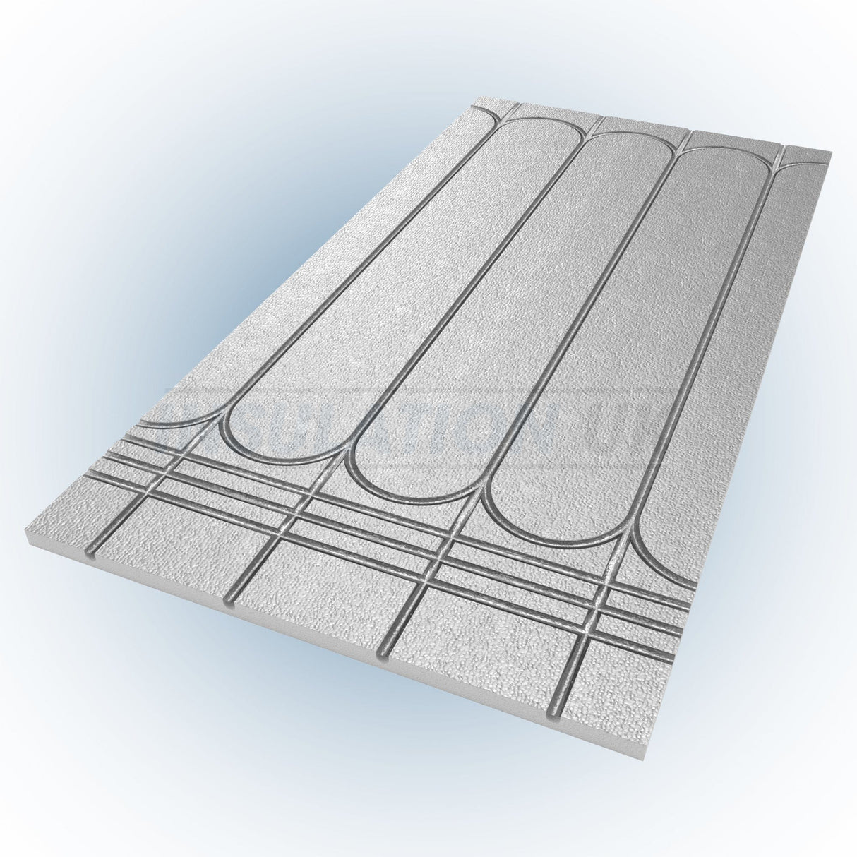 Tekwarm Tekwarm Foiled 400 KPA UFH Board | 1200mm x 600mm x 20mm | 150 centres for 12mm Pipe IUK01526 UFH Insulation