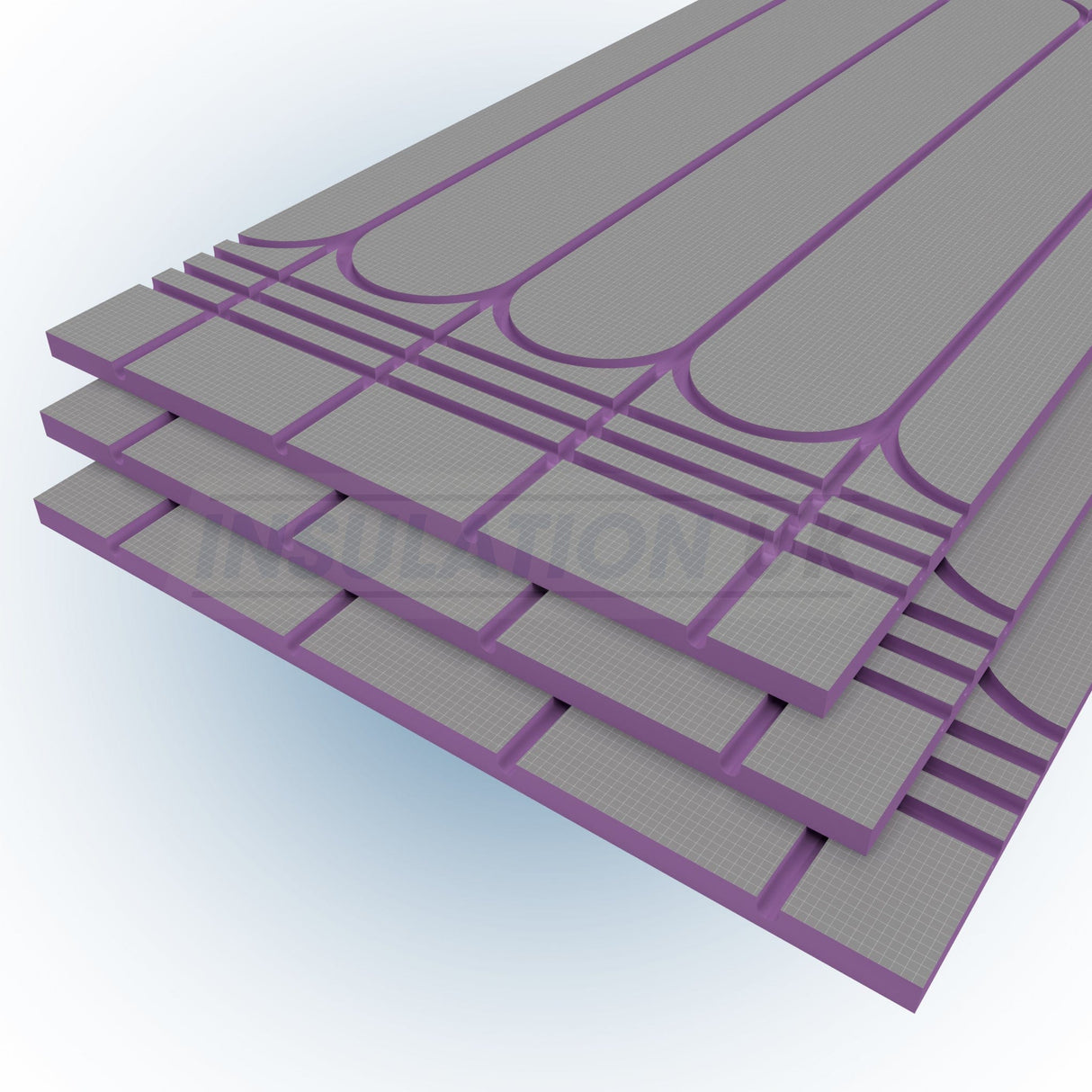 Tekwarm Tekwarm Lite Low Profile UFH Board | 1200mm x 600mm x 20mm | 16mm Pipe / 200mm Centres IUK01094 UFH Insulation