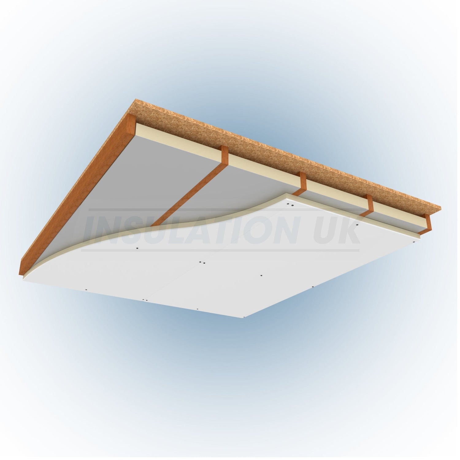Tekwarm 32.5mm Tekwarm PIR Insulated Plasterboard | 2400mm x 1200mm BM02034 Insulated Drywall