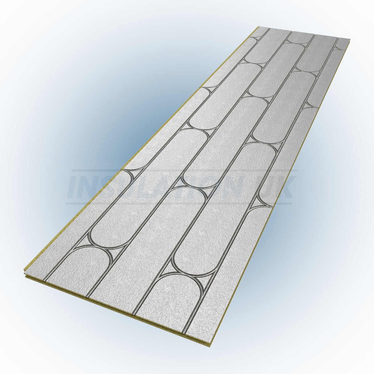 Tekwarm Tekwarm Routed Foil Faced Chipboard UFH Panel | 2400mm x 600mm x 22mm | 200mm Centres BM01984 UFH Insulation