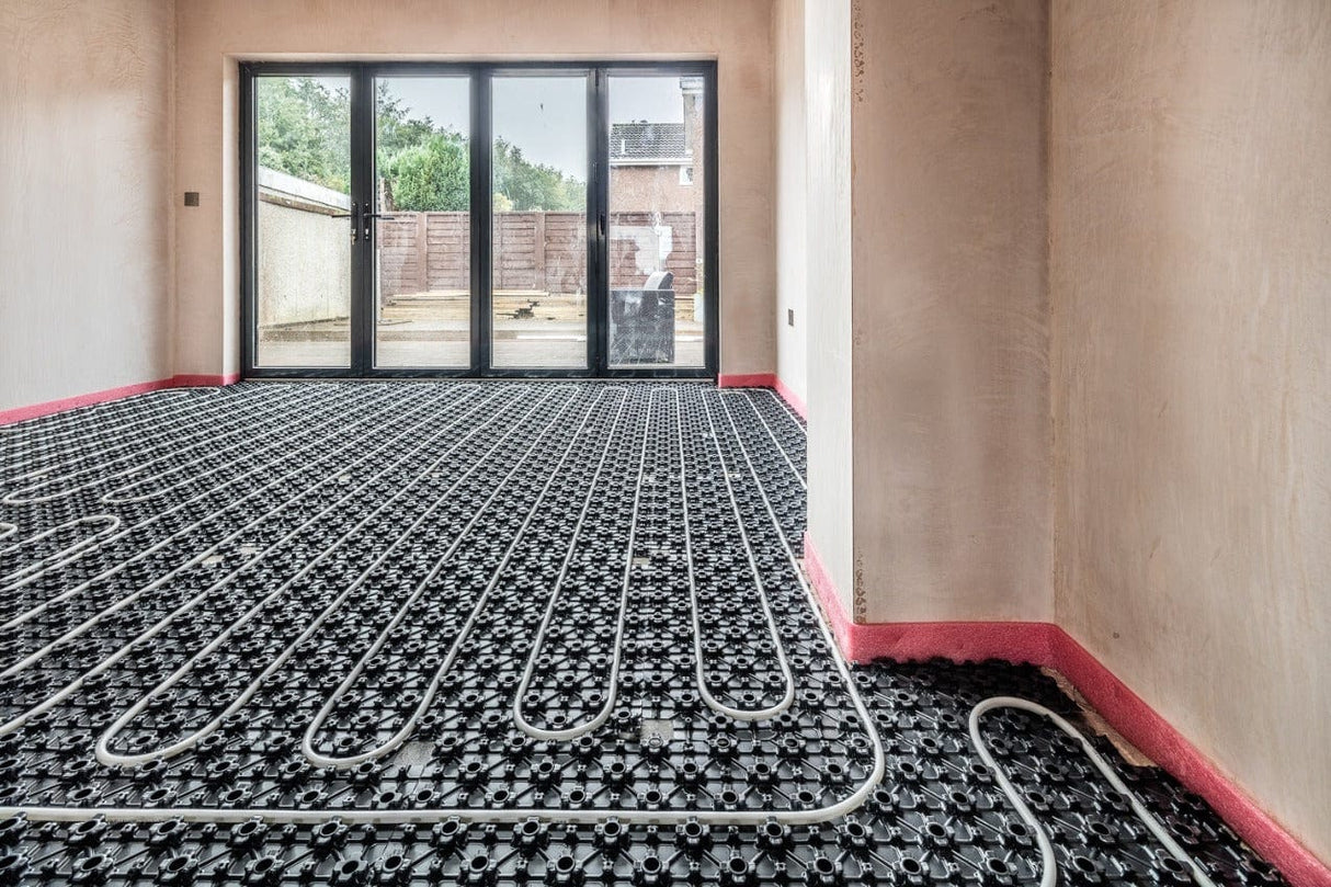 Tekwarm Tekwarm UFH Plastic Castellated Floor Panel | 1150mm x 750mm x 20mm (0.86m2) | Self Adhesive BM01595 UFH Insulation