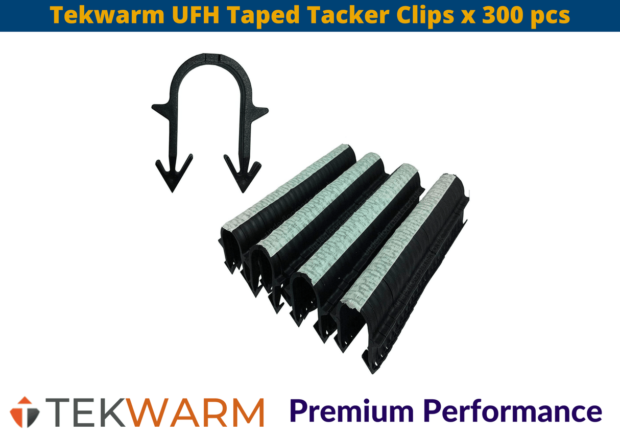 Tekwarm Tekwarm UFH Taped Tacker Clips | 300 pcs | 40mm x 300pcs IUK01492 UFH Insulation