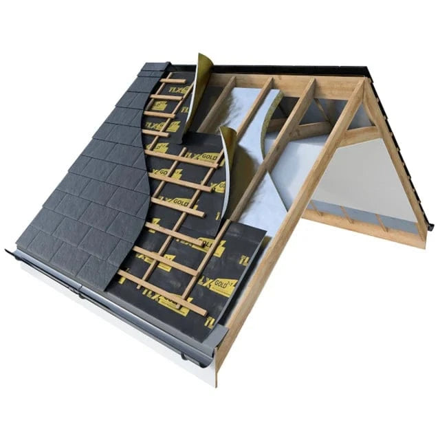 TLX TLX Gold Multifoil Roofing Insulation - Thinsulex (1.2m x 10m Roll) TLXGOLD1 Multifoil