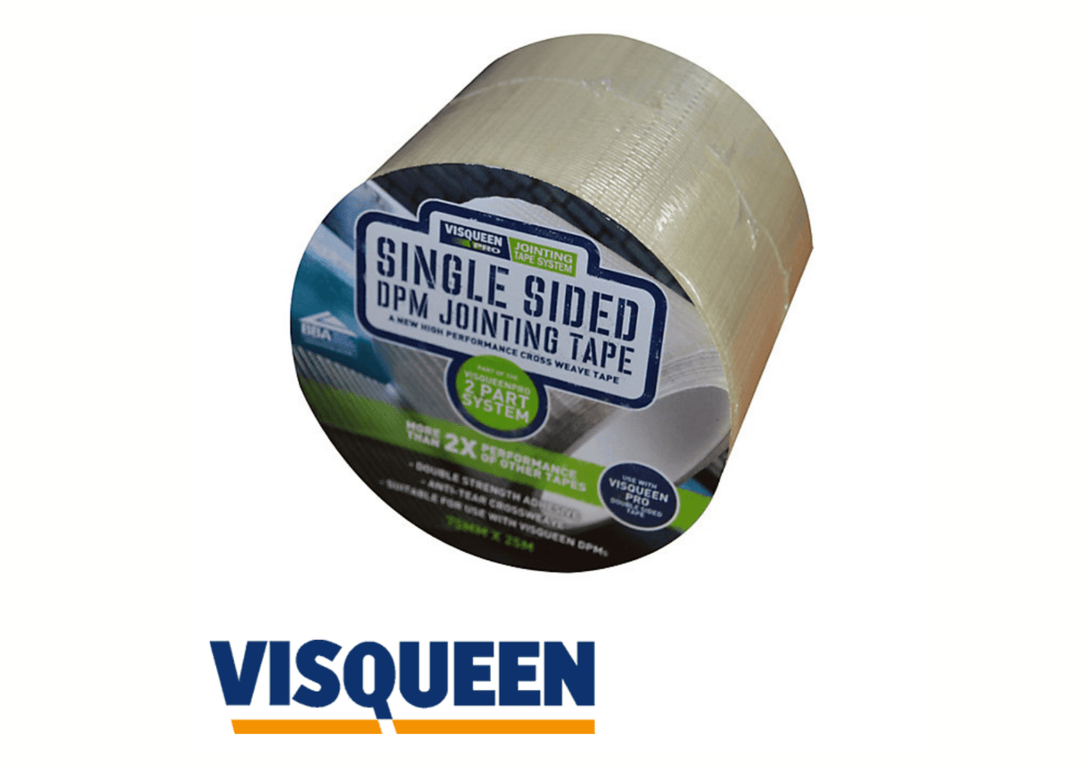 Visqueen Visqueen Single Sided Jointing Tape | 75mm x 25m IUK01393 Tape