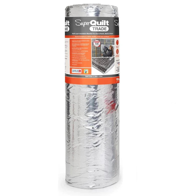 YBS Insulation YBS SuperQuilt Multi-Layer Foil Insulation TRADE 1.5m x 10m (15m2) BM007414 Multifoil