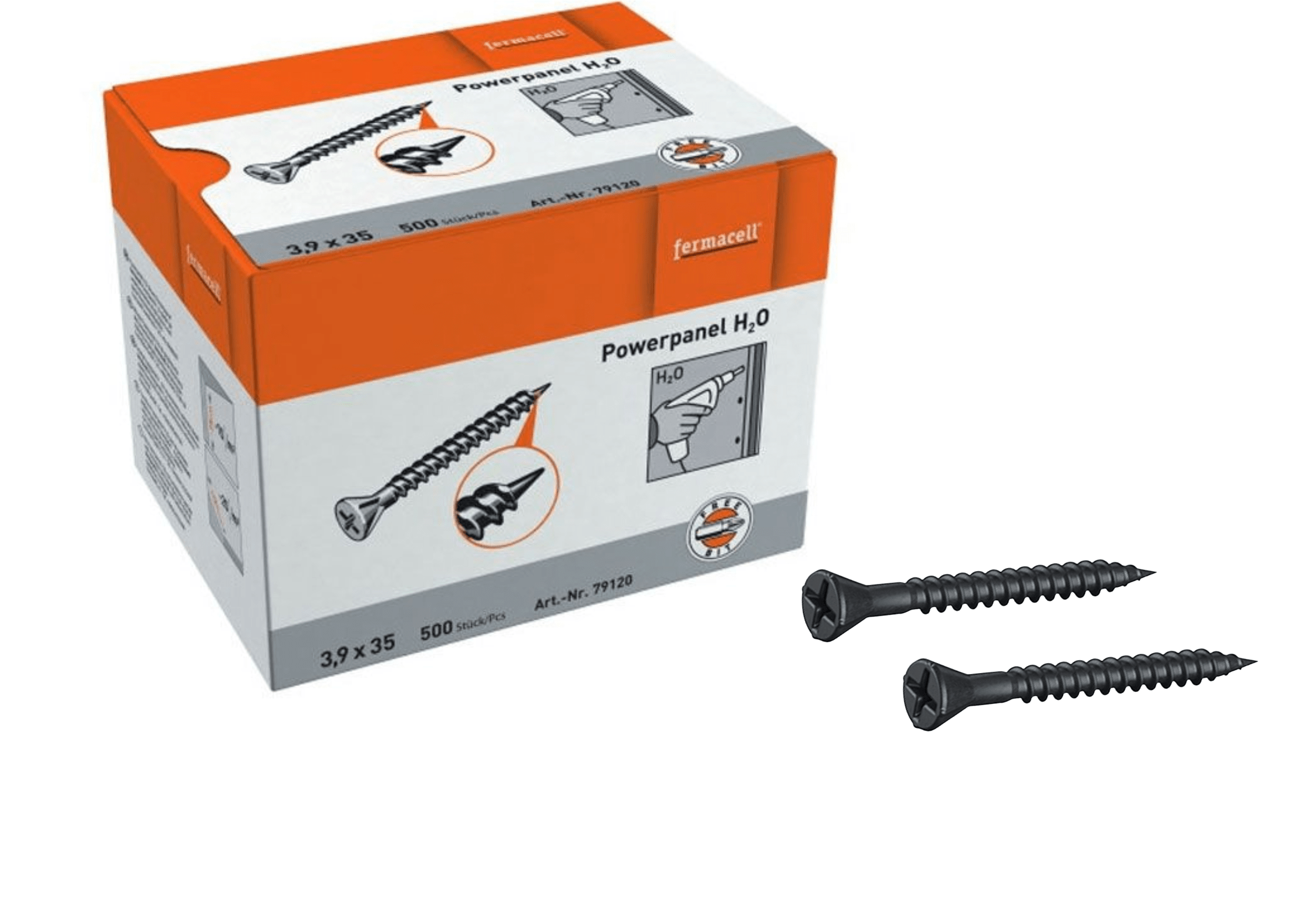 Fermacell Insulation Fermacell® 35mm Powerpanel H2O Screws | 3.9mm x 35mm 4007548005531 IUK01555 Fermacell® Powerpanel H2O Screws 3.9 x 35mm | insulationuk.co.uk