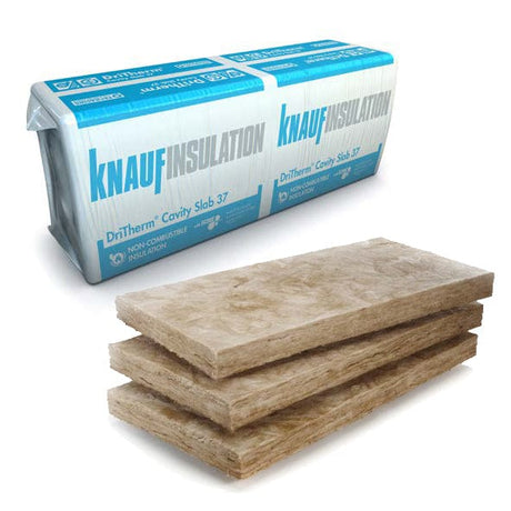 Knauf Knauf Insulation DriTherm® Cavity Slab 37 | 1200mm x 455mm x 150mm BM005984 Mineral Fibre Insulation