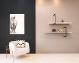 ambi-wall ambi-wall Acoustic Timber Slat Wall Panel | 3m Ebony Oak IUK01839 Timber Slat Panel