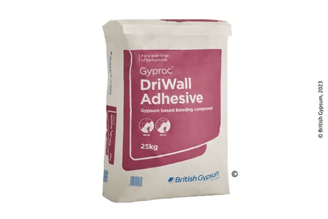 British Gypsum Gyproc DriWall Adhesive Building Consumables