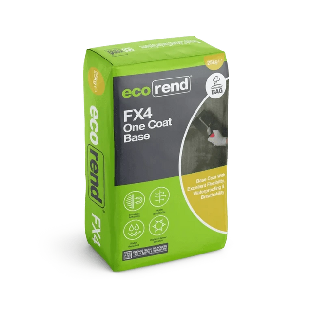 Ecorend Ecorend FX4 One Coat Base - 25kg BM005223 Rendering Products