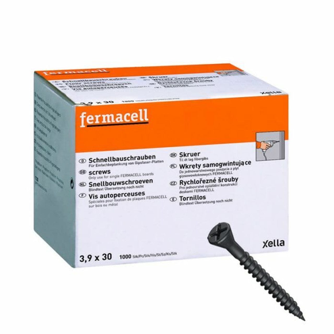 Fermacell Fermacell® 30mm Screws with Drill Tip | 3.5mm x 30mm | Box of 1000 4007548014045 IUK01670