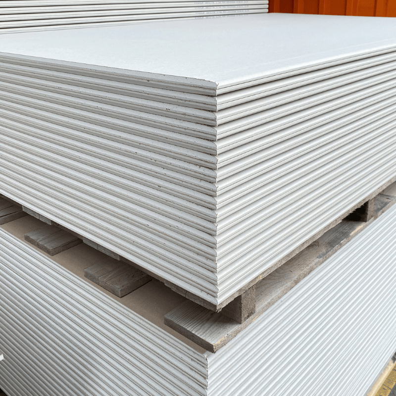 Insulation UK Bulk Buy 12.5mm Standard Plasterboard 2.4m x 1.2m (Tapered Edge) BM011123-BULK Drywall
