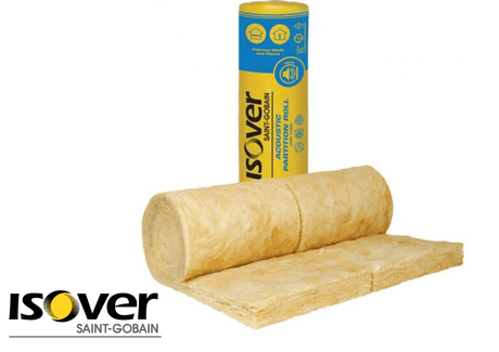 Isover Isover Acoustic Partition Roll 1200 | 12200mm x 600mm x 75mm x 2 - 14.64m2 IUK00933 Mineral Fibre Insulation