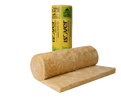 Isover Isover Timber Frame Roll | D90 x W2 x 570 x L4200mm - 4.79m2  2.80 Mineral Fibre Insulation