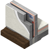 100mm Kingspan K108 Kooltherm Cavity Insulation Board | 1200mm x 450mm | 5 per pack
